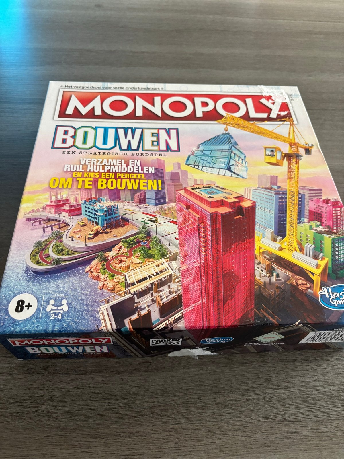 Monopoly Bouwen - Strategisch Bordspel, Drie of vier spelers, Ophalen of Verzenden, Zo goed als nieuw