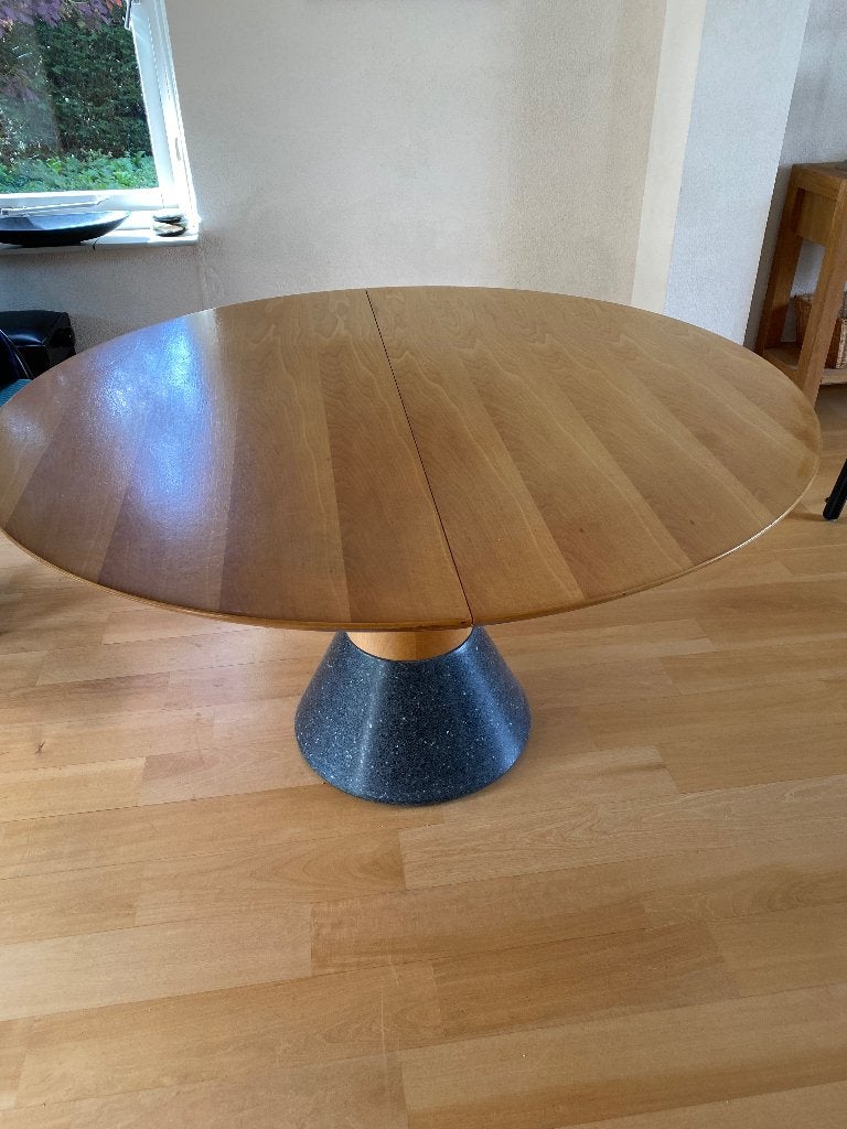 Moderne eettafel, Ophalen, Gebruikt, 100 tot 150 cm, Rond
