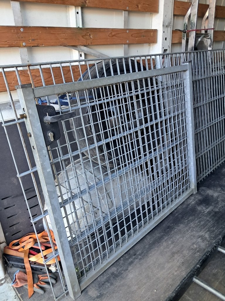 Dubbel staafmat, Tuin en Terras, Tuinhekken en Hekwerk, Ophalen, Gebruikt, IJzer, Dubbelstaafmat hekwerk