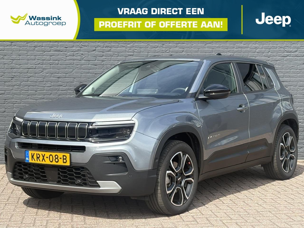 Jeep Avenger Summit 54 kWh SOH 97.3% | 400 KM WLTP | Adaptie, Auto's, Gebruikt, 334 min, 156 pk, Verwarmde buitenspiegels
