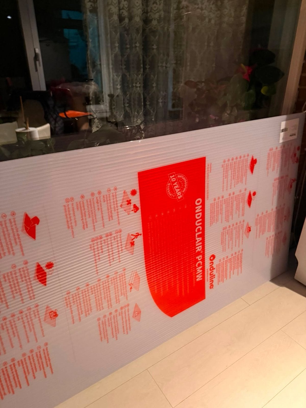 Polycarbonaat plaat 98x300cm, Ophalen, Nieuw