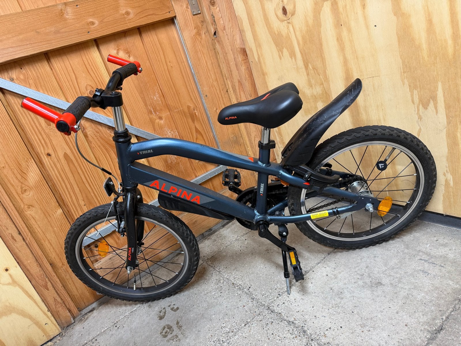Alpina Trial kinderfiets - 18 inch, Fietsen en Brommers, Ophalen, Zo goed als nieuw, Velgrem, 16 tot 20 inch