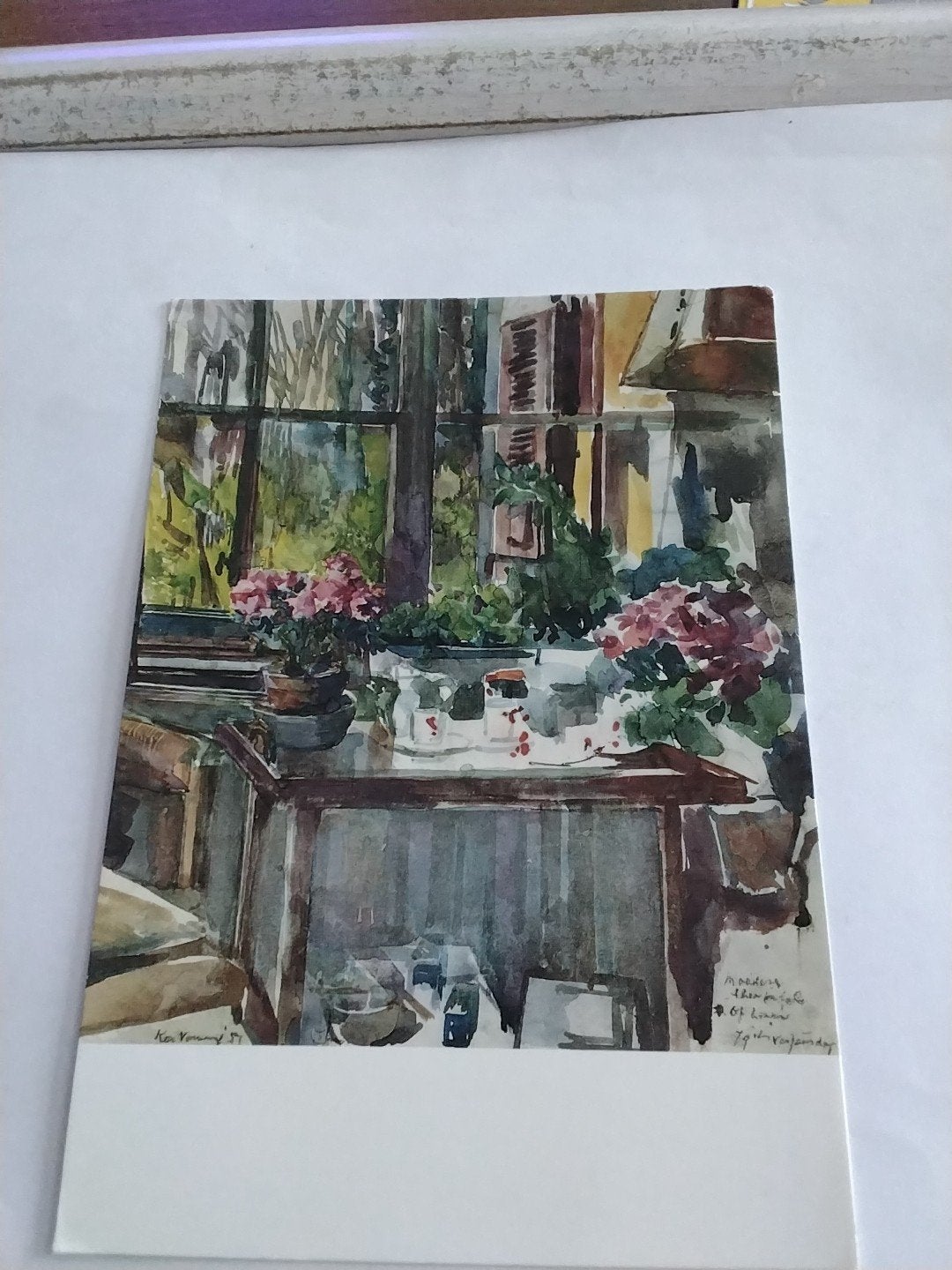 Ansichtkaart Frans Halsmuseum Haarlem - 'Moeders theetafel', Verzamelen, Ophalen of Verzenden, 1940 tot 1960, Gelopen