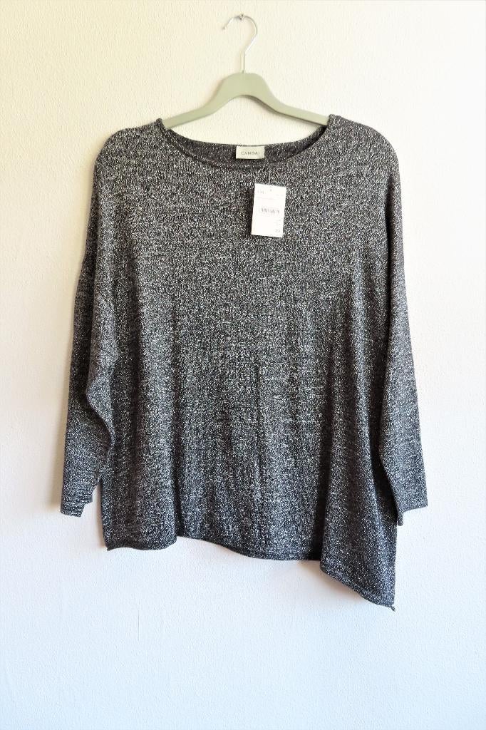 Shirt Zwart Zilver Glitter Canda C&A mt L/XL *Nieuw* (3030), Zwart, Maat 42/44 (L), Nieuw, Ophalen of Verzenden