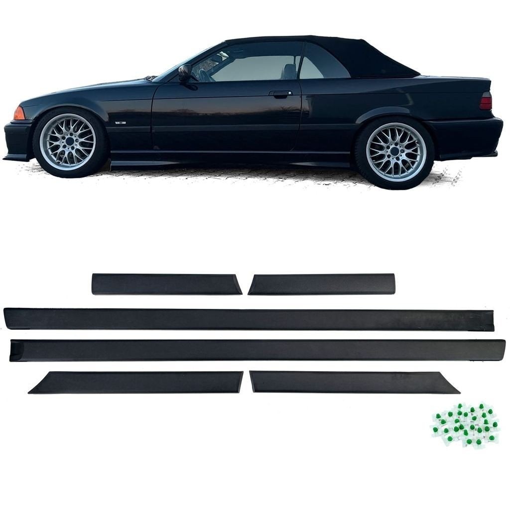 Deurlijsten Set Voor BMW E36 Coupé Cabrio Sport Look 6-delig