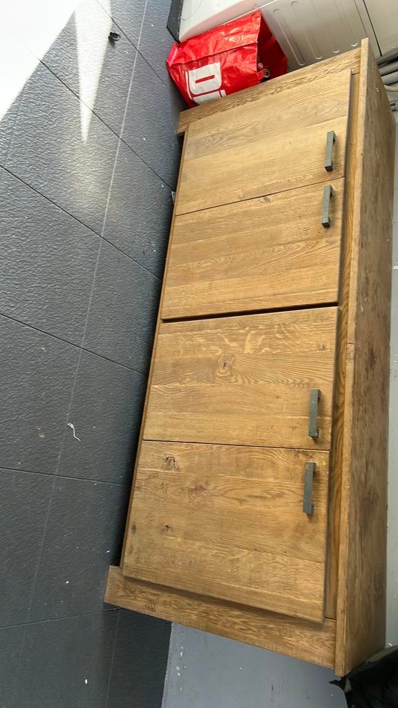 Te koop dessoir eiken hout, Huis en Inrichting, Ophalen, Eikenhout, 200 cm of meer, 25 tot 50 cm