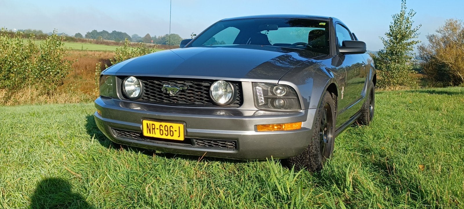 Ford Mustang 2006 Grijs 4.0 V6, Zwart, 4 stoelen, Bluetooth, 6 cilinders