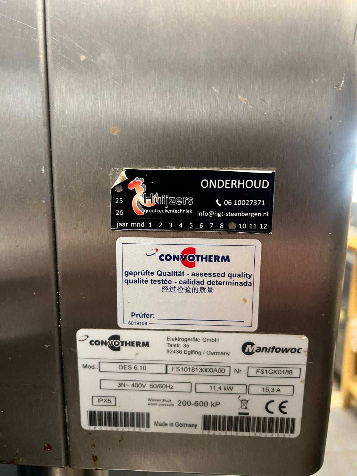 Convotherm OES 6.10 Combisteamer - Professionele Oven, Ophalen, Gebruikt