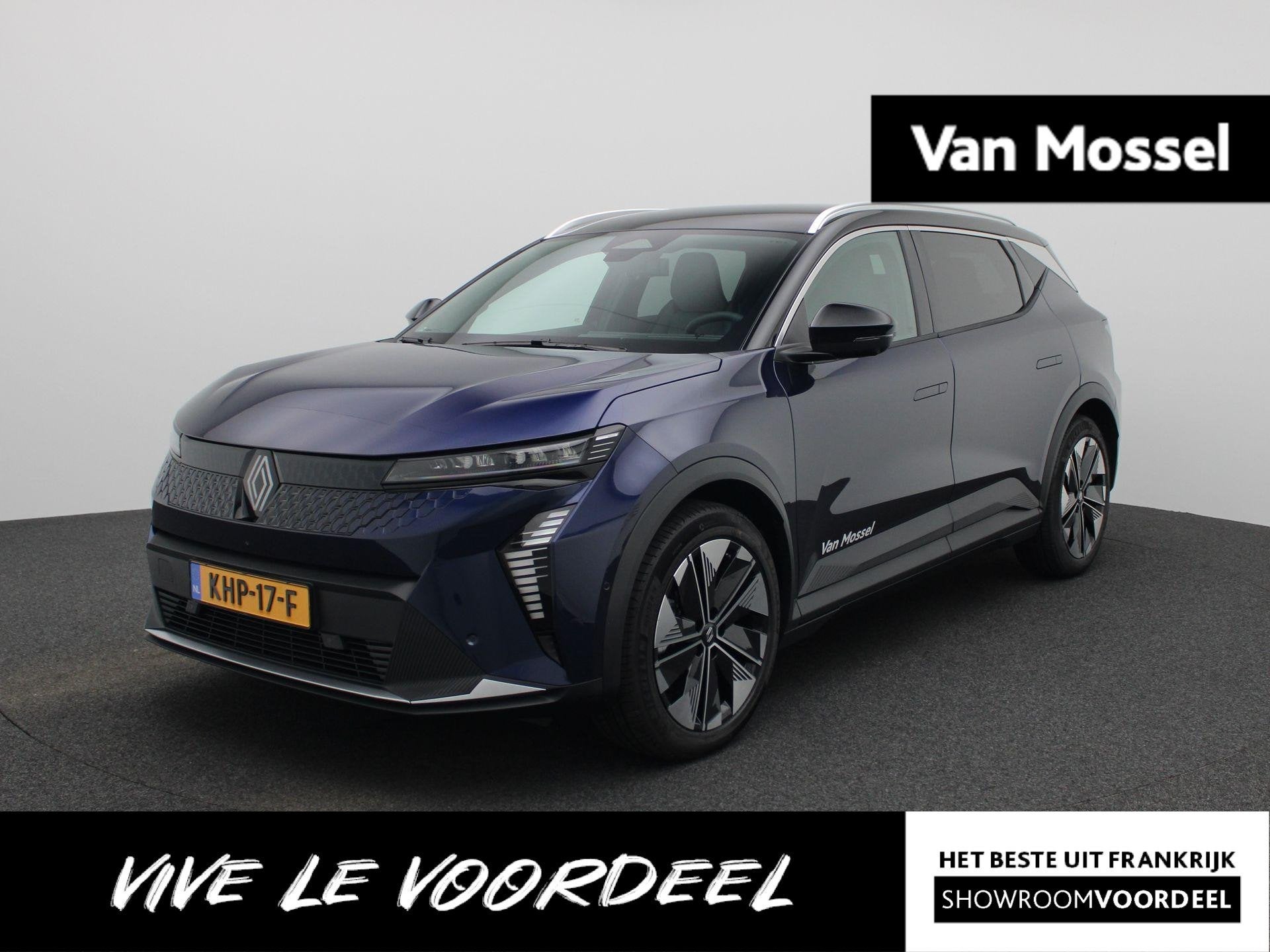 Renault Scenic E-Tech long range techno | Pack Advanced Driv, Auto's, Blauw, Leder en Stof, 625 km, 1100 kg