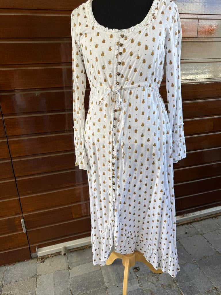 Maxi Strandjurk van Isla Ibiza, Kleding | Dames, Jurken, Verzenden, Wit, Maat 42/44 (L), Nieuw