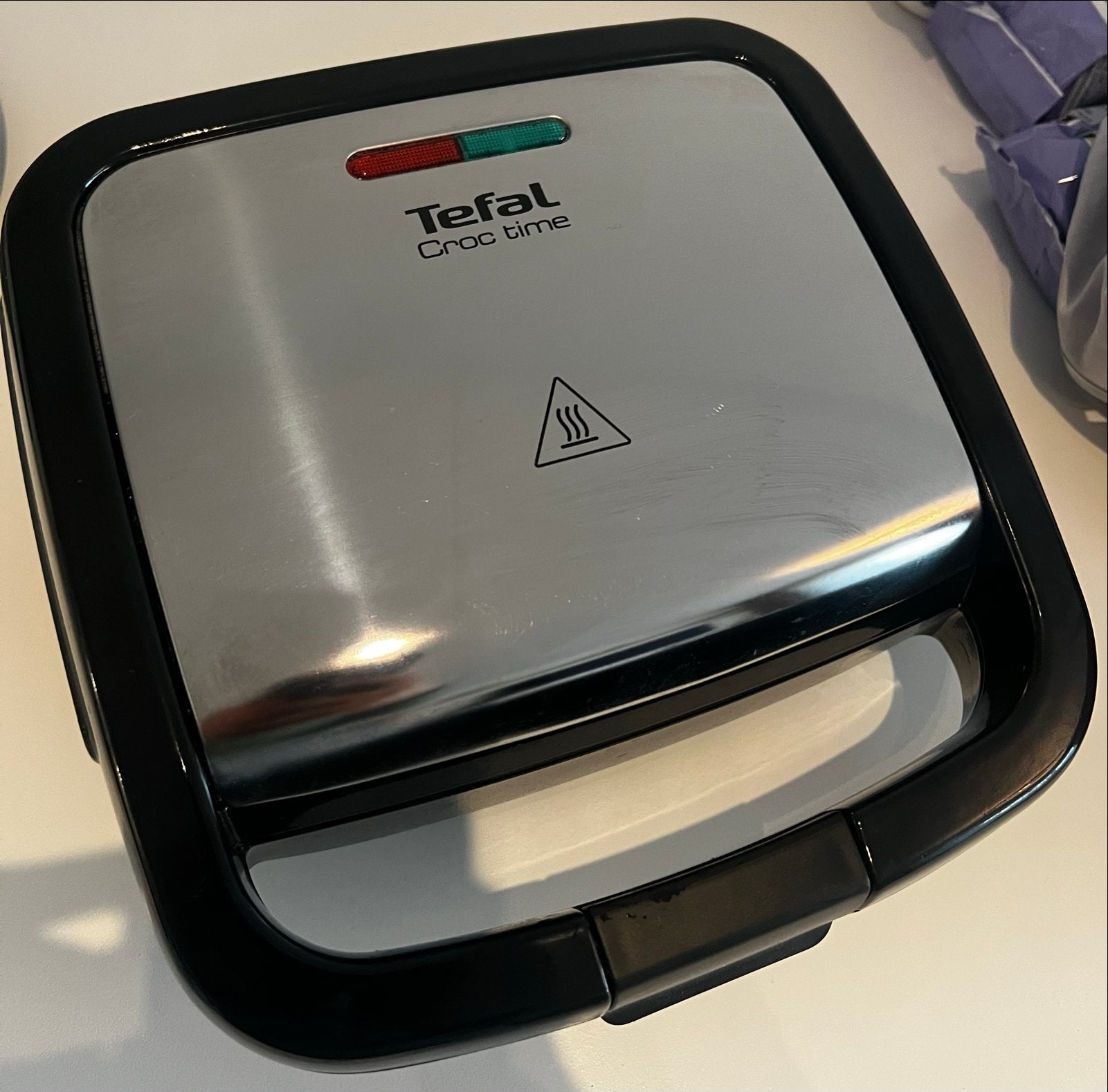 Tefal Croc Time tosti-ijzer / wafelijzer. SW-05M, Ophalen of Verzenden, Zo goed als nieuw