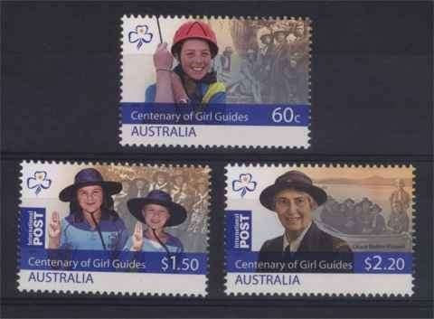 AUSTRALIE 2010, mi 3453/55 "Girl Guides" postfris, Ophalen of Verzenden, Postfris