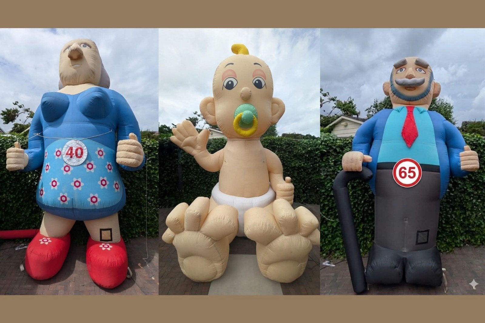 Jubileumpop opa/oma geboorte baby te huur, Hobby en Vrije tijd, Feestartikelen, Ophalen of Verzenden, Zo goed als nieuw, Versiering