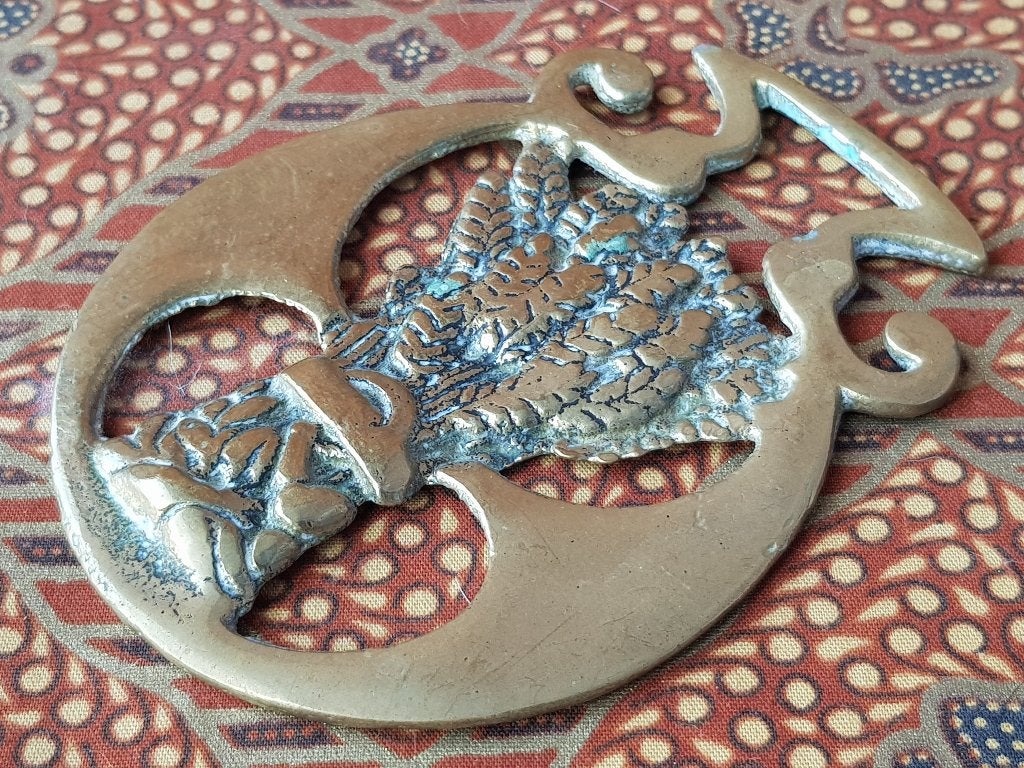 Antiek korenschoof kleppermannetje uit Engeland 9,4 cm. 1900, Ophalen of Verzenden, Koper