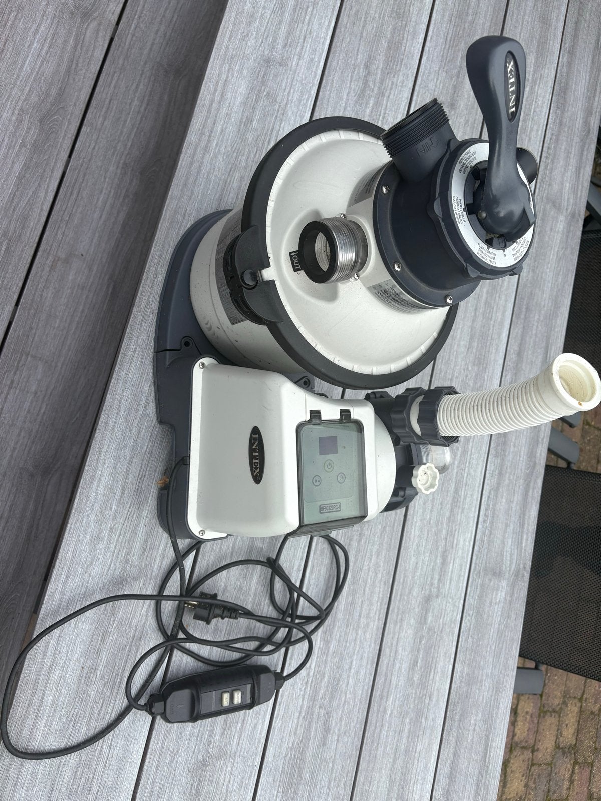 Intex Zandfilterpomp SF90220RC-1 voor Zwembad, Tuin en Terras, Ophalen, Gebruikt, Zwembadpomp