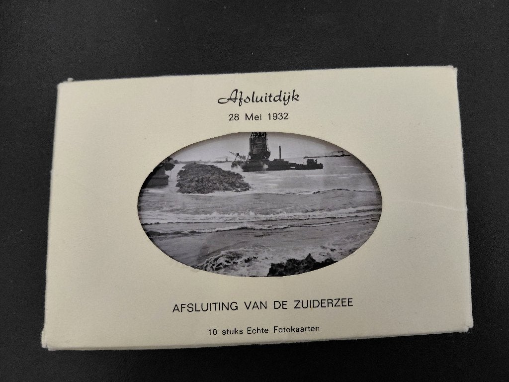 Afsluitdijk/afsluiting Zuiderzee, 10 fotokaarten, ongelopen, Verzenden, 1960 tot 1980, Ongelopen, Noord-Holland