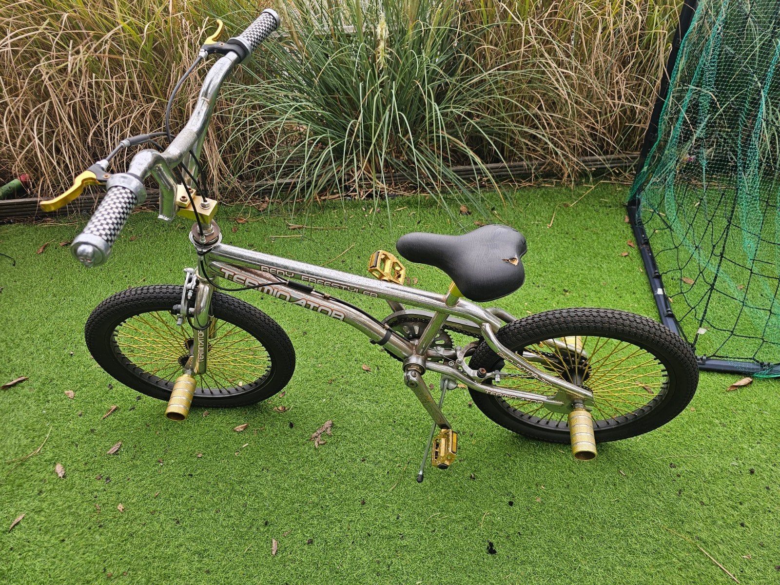 BMX Fiets 20 inch - Gebruikt met gebruikssporen, Fietsen en Brommers, Fietsen | Crossfietsen en BMX, Ophalen, Staal, Velgrem, Terminator