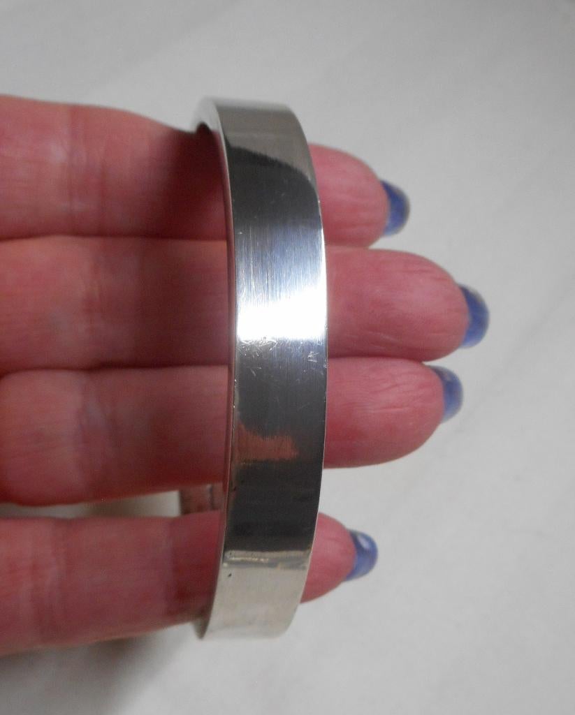 Zilveren royale vintage slavenarmband nr.185, Sieraden, Tassen en Uiterlijk, Armbanden, Verzenden, Zo goed als nieuw, Zilver, Zilver