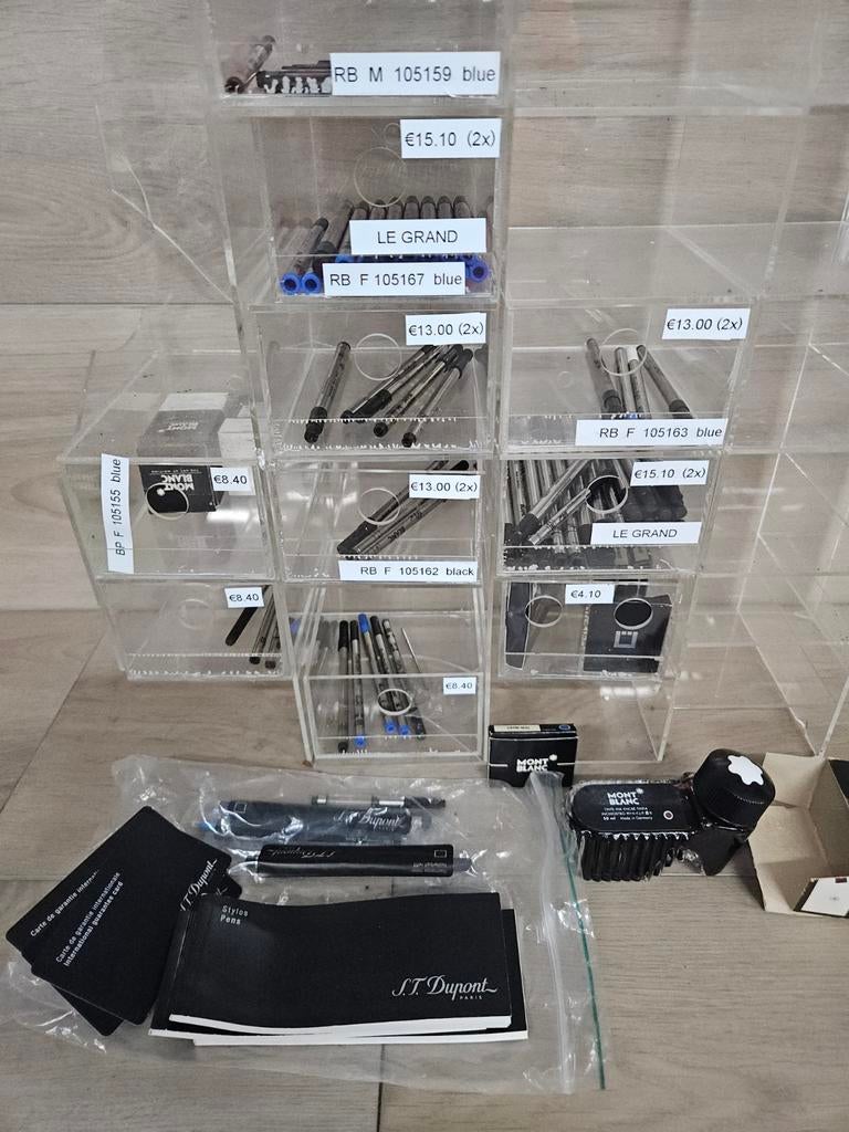 Mont blanc dupont roolerbal refill vulpen navul inktpot, Verzamelen, Pennenverzamelingen, Ophalen of Verzenden, Nieuw, Overige typen