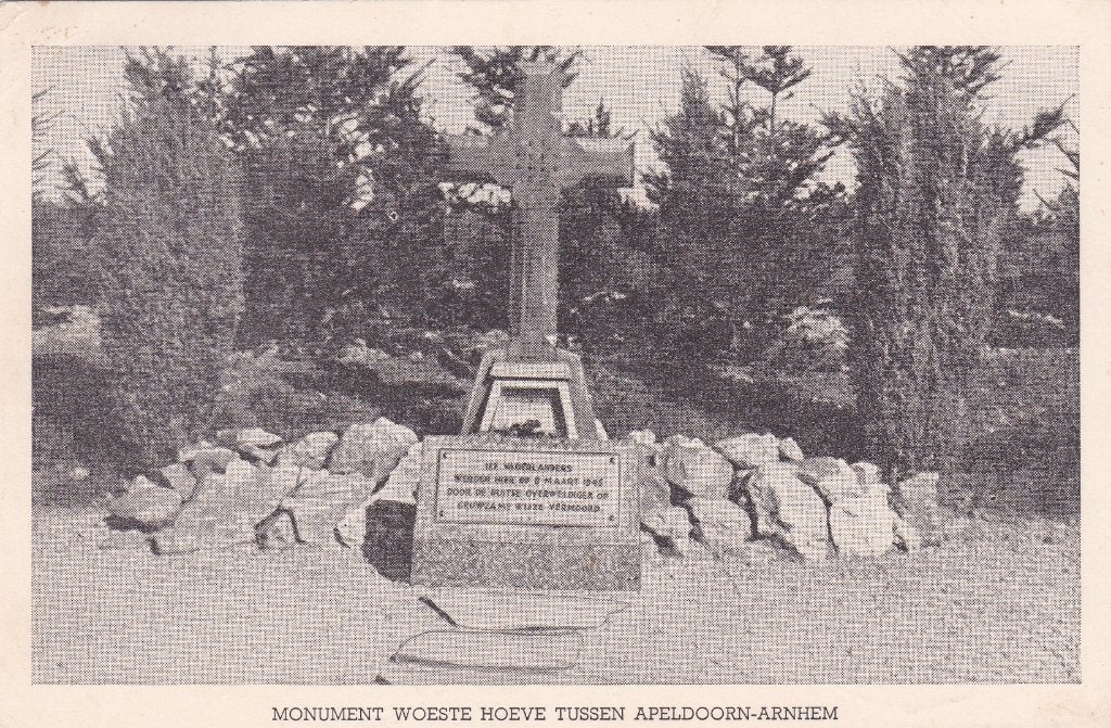 18503 Monument Woeste hoeve tussen Apeldoorn-Arnhem 1949, Verzenden, 1940 tot 1960, Gelopen, Gelderland
