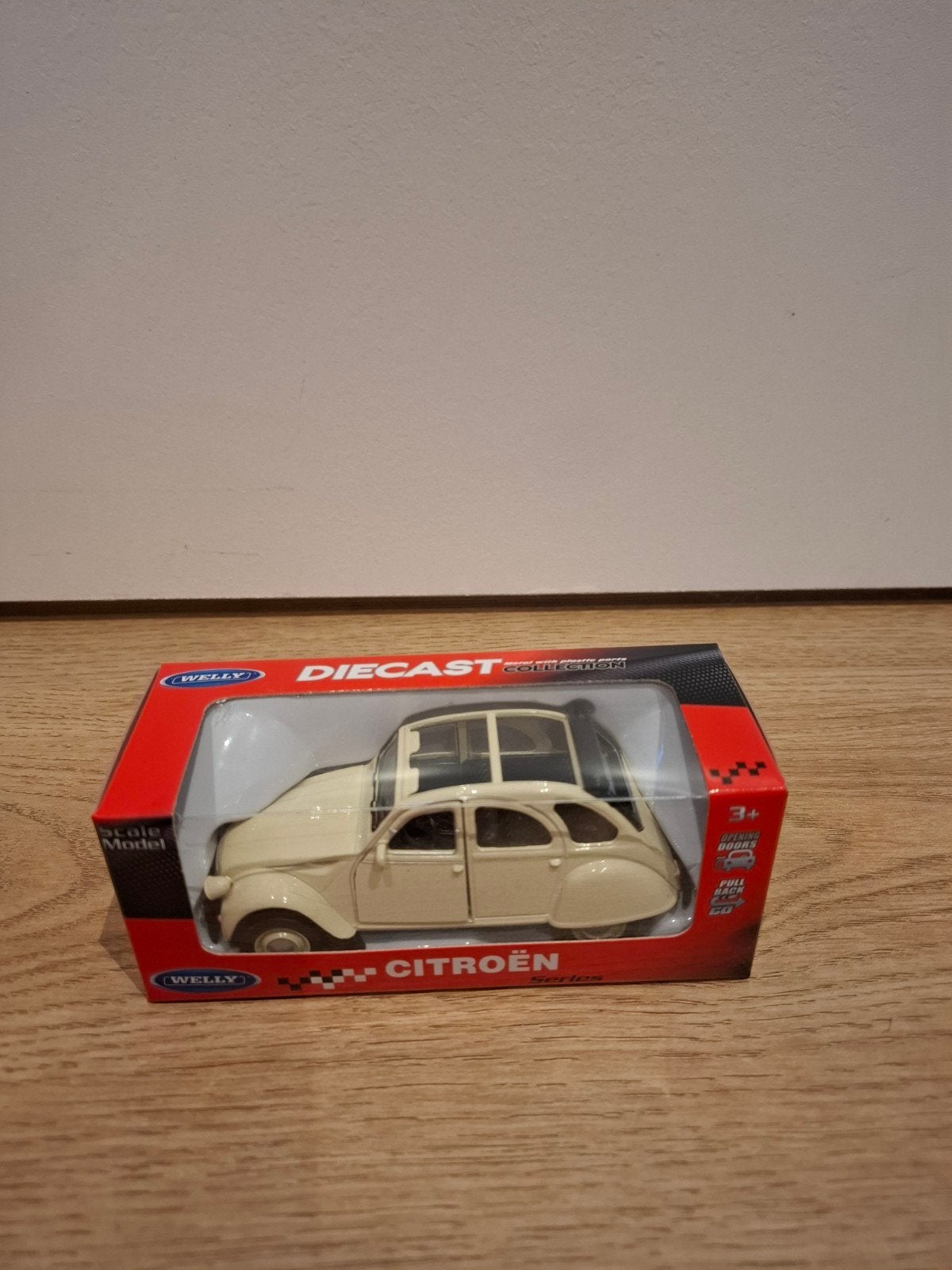 Citroën 2CV Schaalmodel 1:43 - Welly Diecast Collectie, Ophalen of Verzenden, Nieuw, Auto