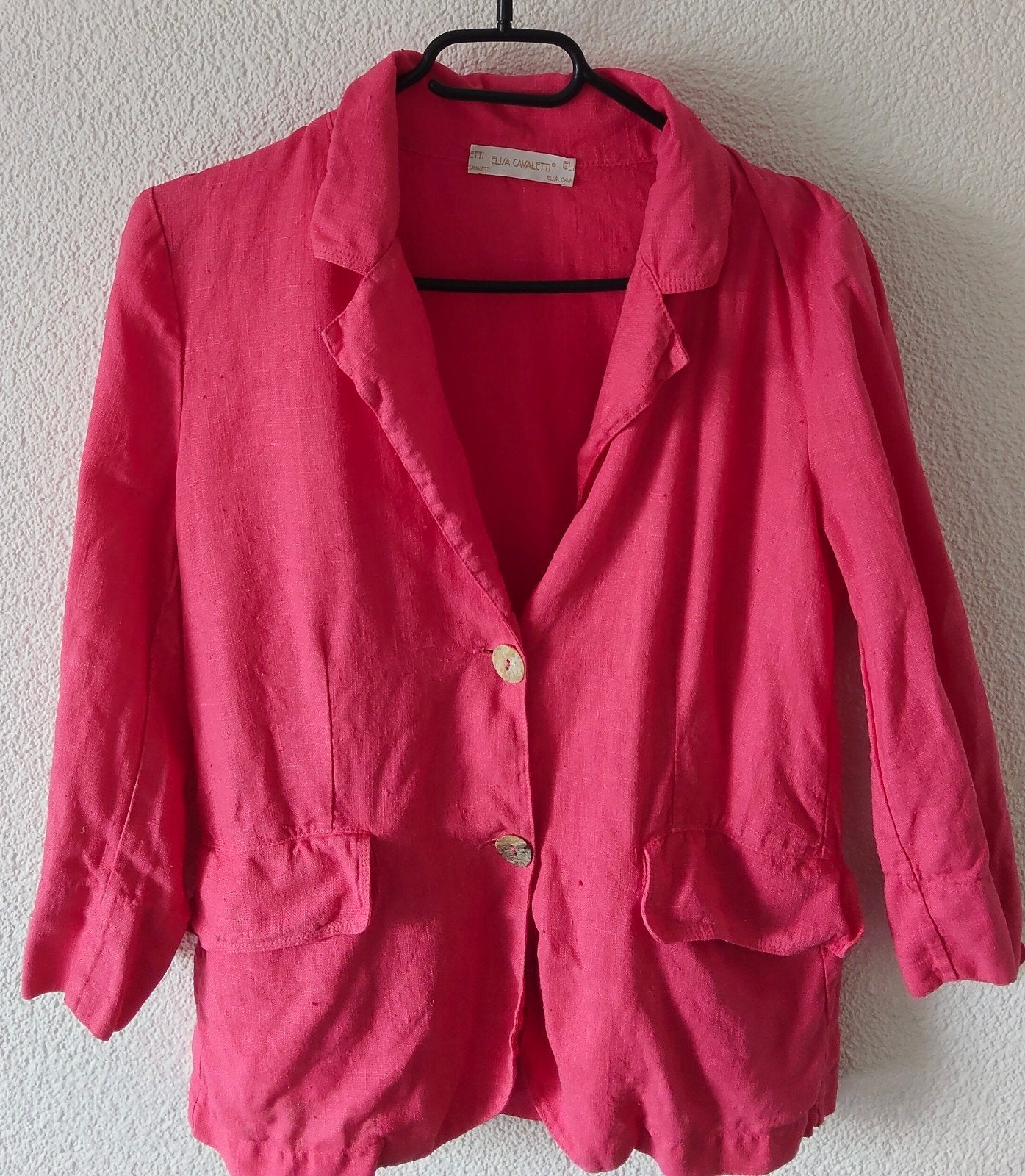 Elisa Cavaletti linnen jasje, roze, maat M, Ophalen of Verzenden, Zo goed als nieuw, Maat 38/40 (M), Roze