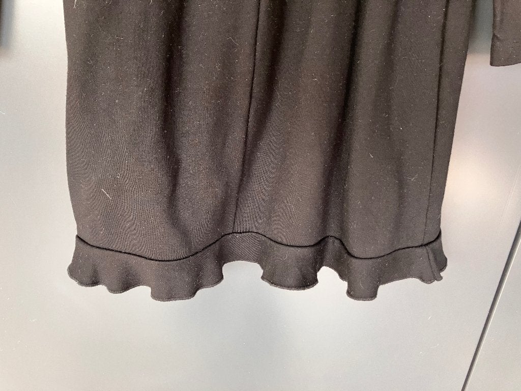 Zwarte jurk van French Connection met ruches, French Connection, Zwart, Ophalen of Verzenden, Maat 34 (XS) of kleiner