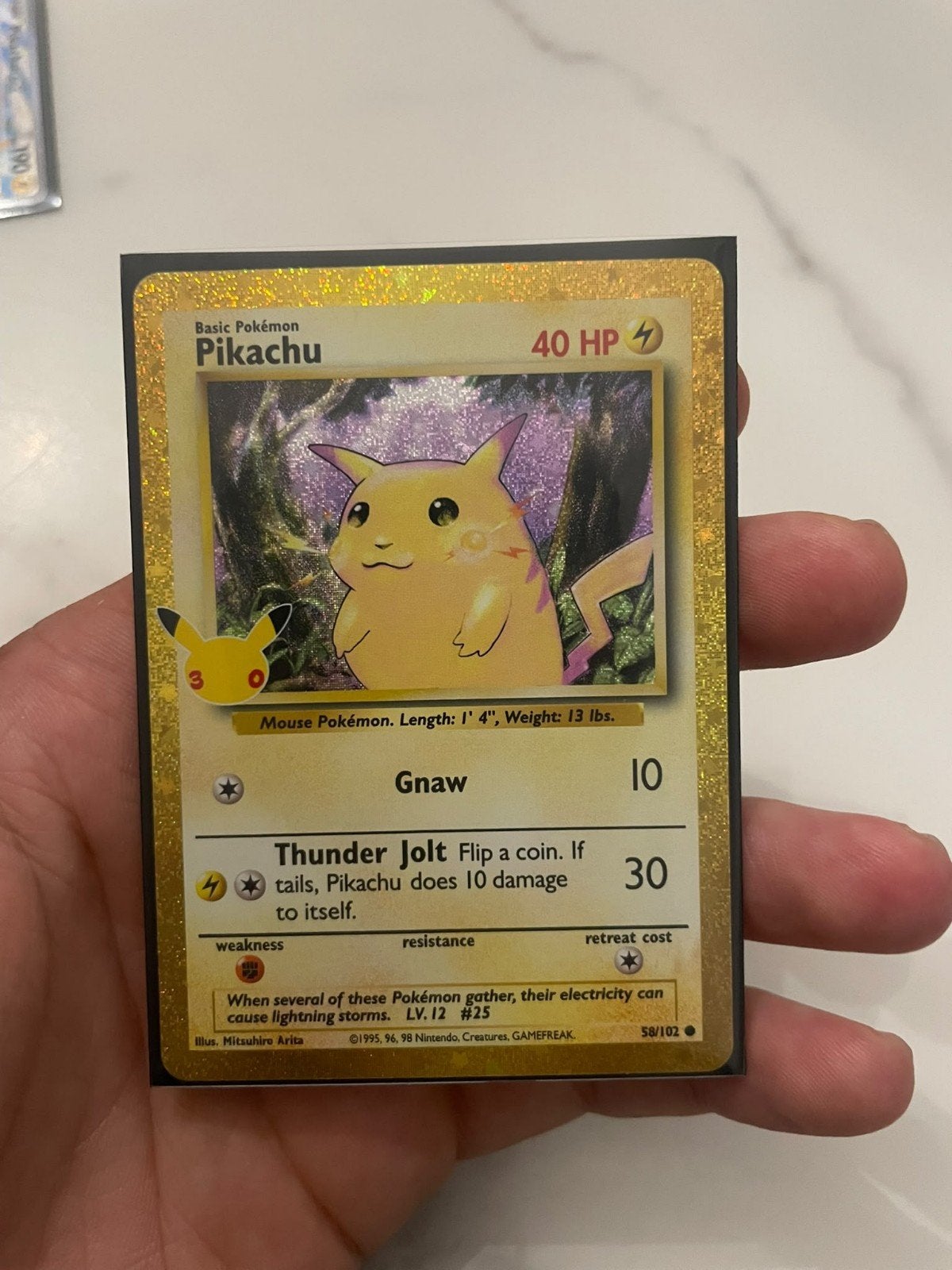 Pikachu Pokémon Kaart 58/102 - 30th celebration, Ophalen of Verzenden, Nieuw, Losse kaart