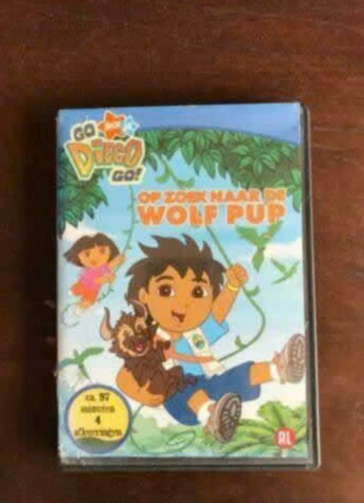 dvd van diego: op zoek naar de wolf pup (en Dora), Alle leeftijden, Ophalen, Gebruikt, Tv fictie