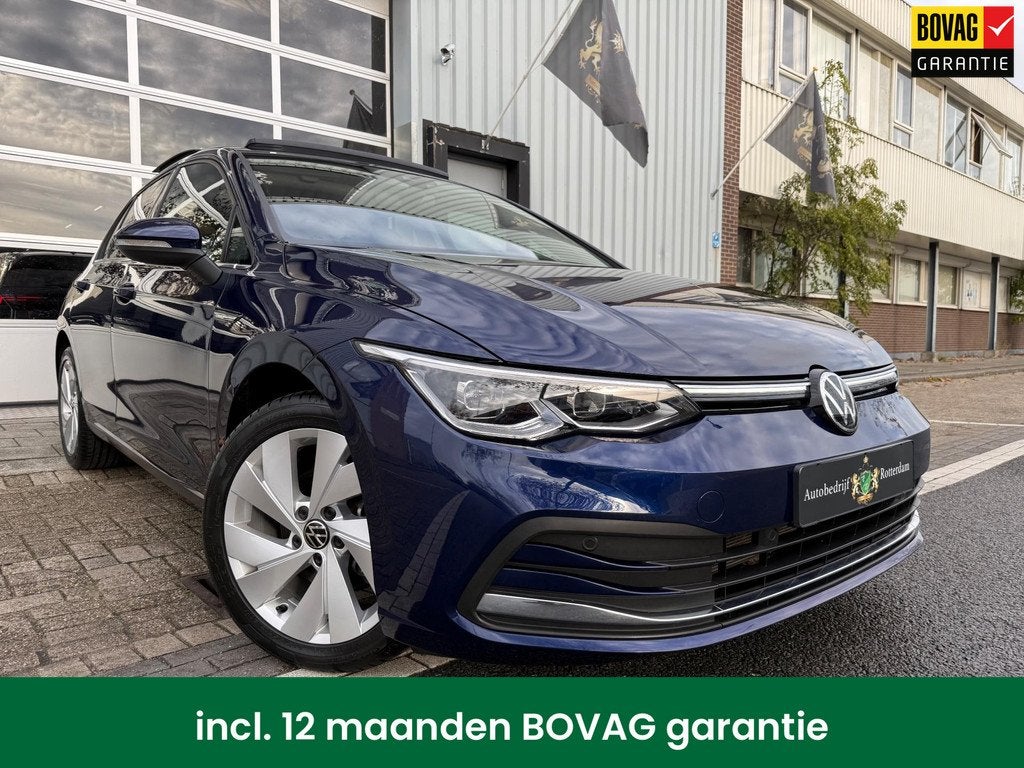 Volkswagen GOLF 1.5 eTSI Style LED/LMV17/PDC/NAVI/VIRTU/PANO, Auto's, Volkswagen, 12 maanden, Blauw, Bedrijf, 1252 kg