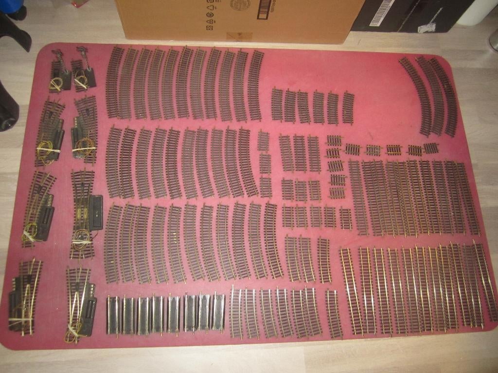 fleischmann ho veel rails en wissels uit 1700/6000 serie, Gebruikt, Gelijkstroom, Fleischmann, Rails