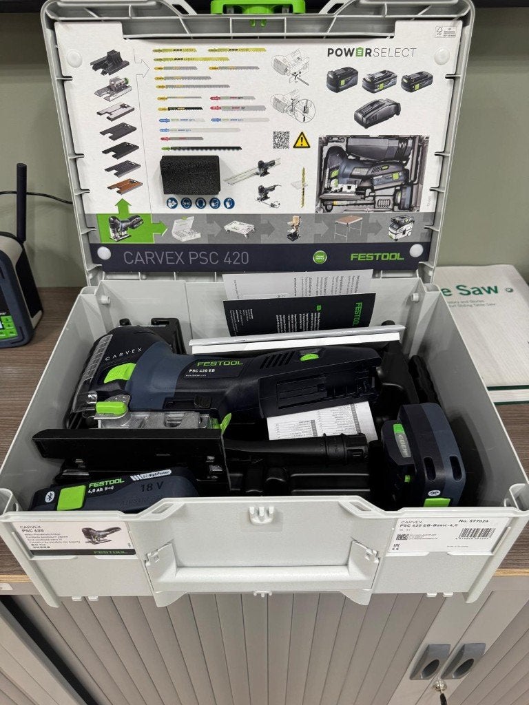 Festool CARVEX PSC 420 EB-Li Basic, Doe-het-zelf en Verbouw, Gereedschap | Zaagmachines, Ophalen, Decoupeerzaag, Nieuw, 30 tot 70 mm