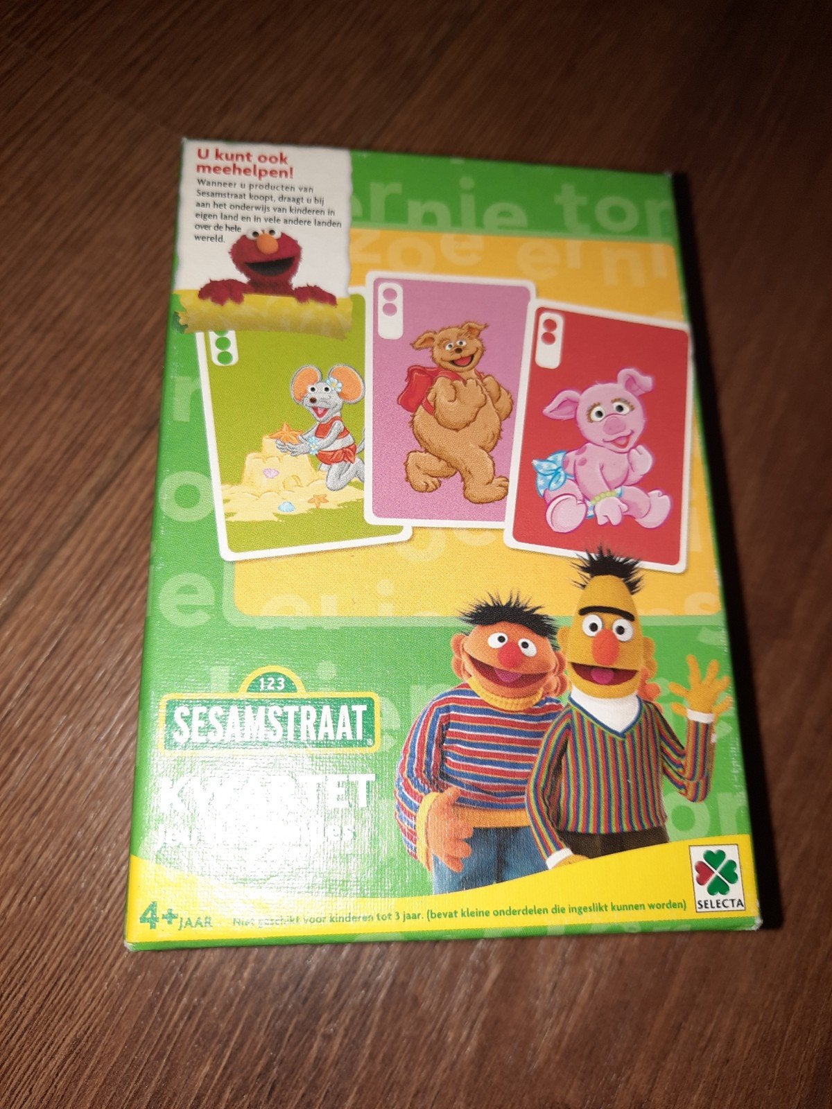 Sesamstraat kwartet spel
In bijna Nieuwstaat, Verzamelen, Speelkaarten, Jokers en Kwartetten, Ophalen of Verzenden, Zo goed als nieuw