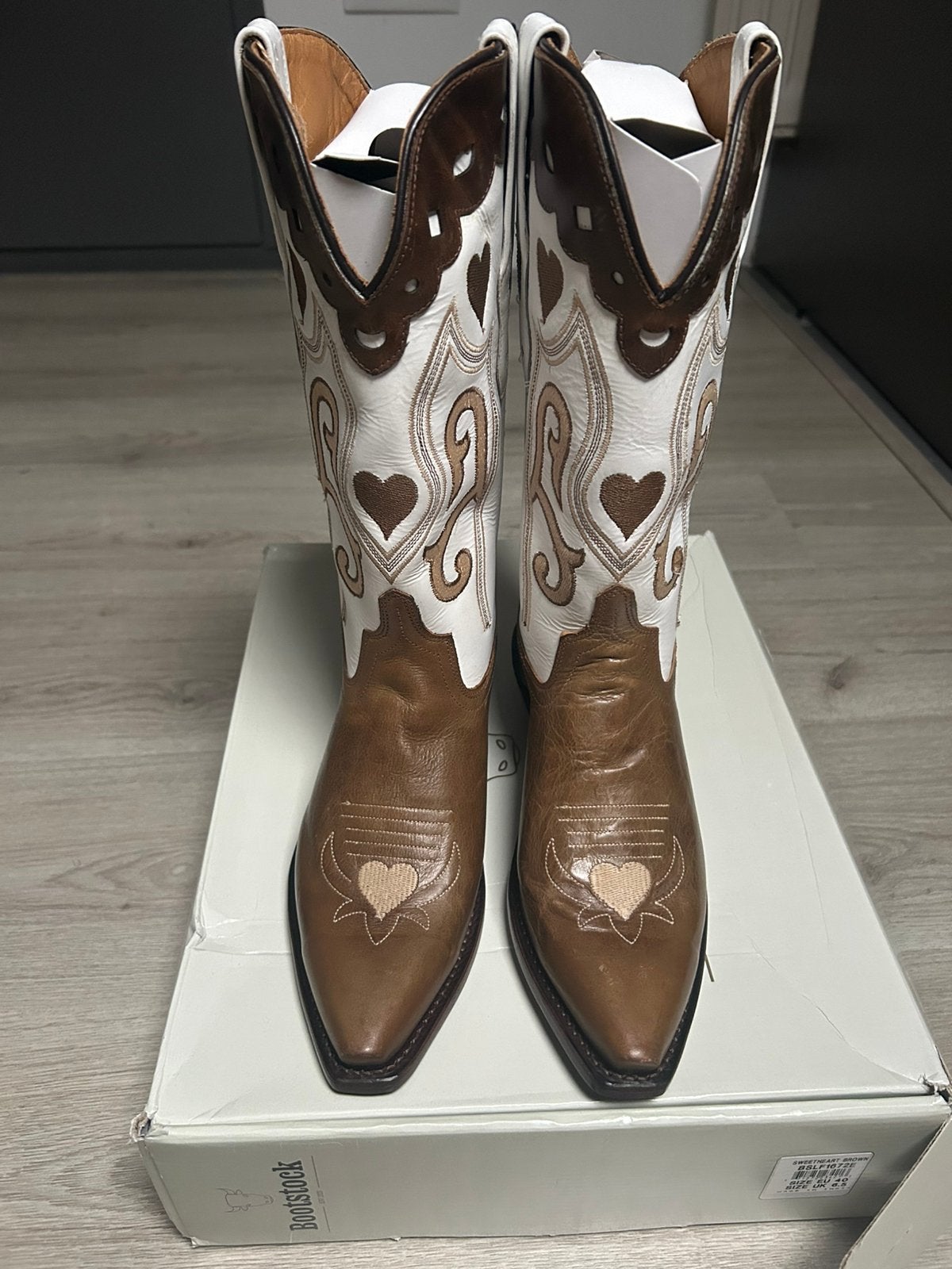 Bootstock cowboylaarzen nieuw maat 40, Hoge laarzen, Bruin, Nieuw, Ophalen of Verzenden