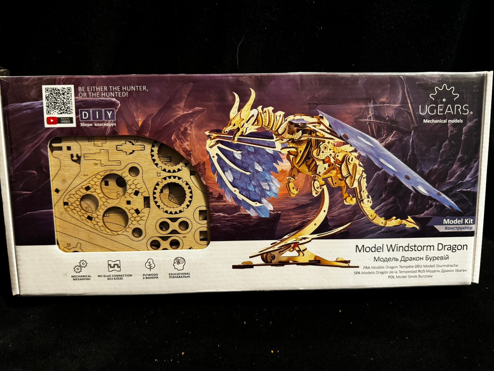 Ugears Model Windstorm Dragon, Ophalen of Verzenden, Nieuw, 1:35 tot 1:50
