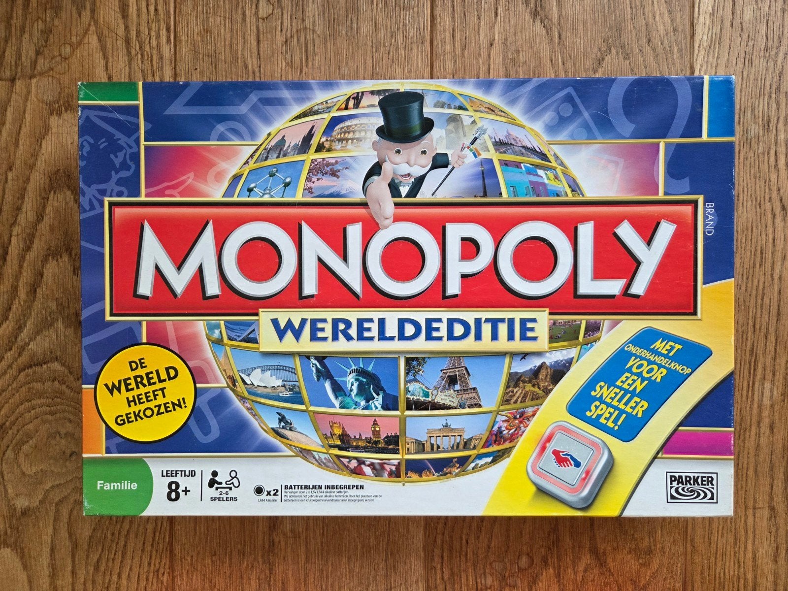 MONOPOLY WERELDEDITIE, Vijf spelers of meer, Ophalen of Verzenden, Zo goed als nieuw, Parker