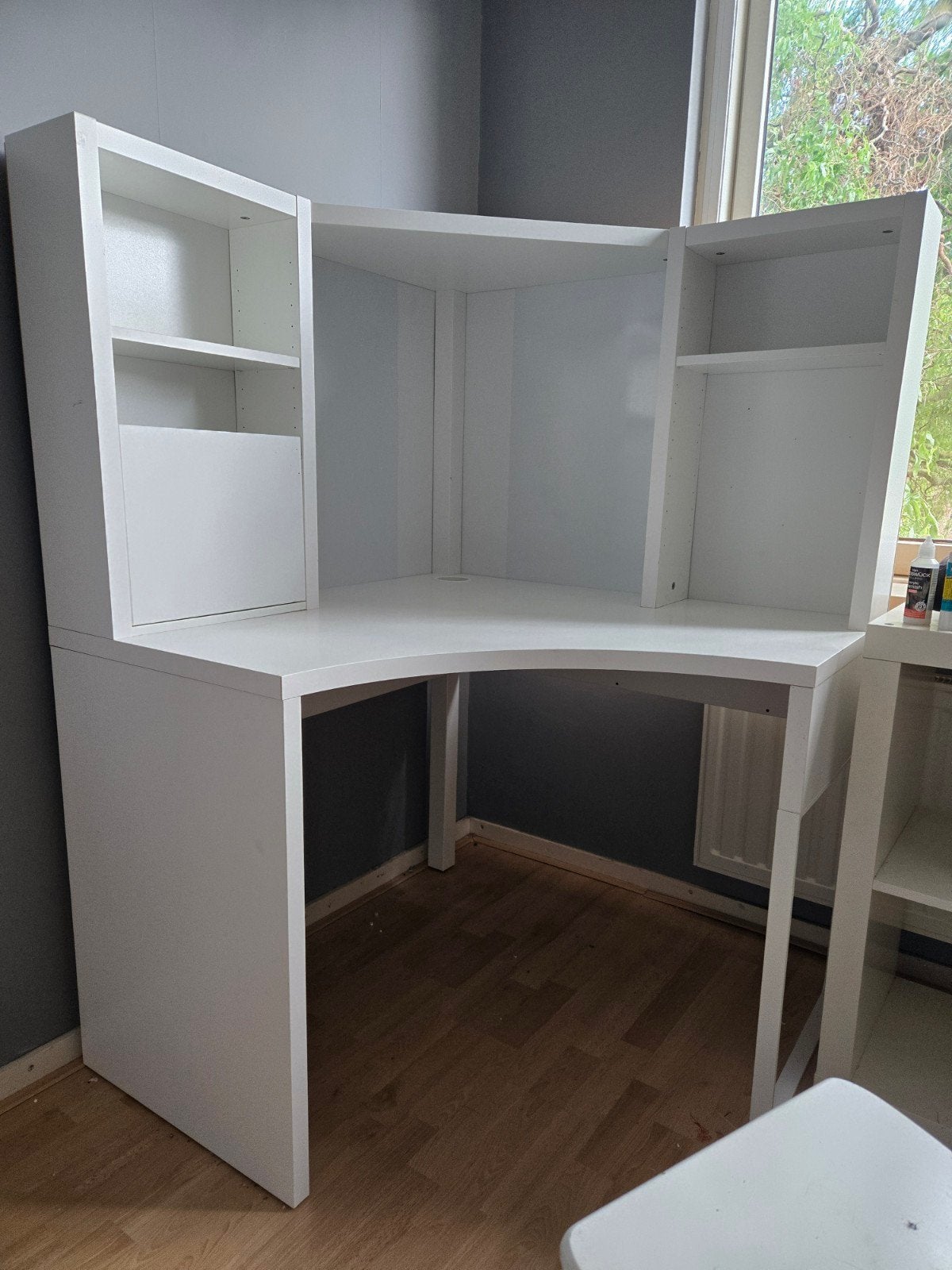 IKEA Micke hoekbureau wit - Ideaal voor tienerkamer, Ophalen, Gebruikt