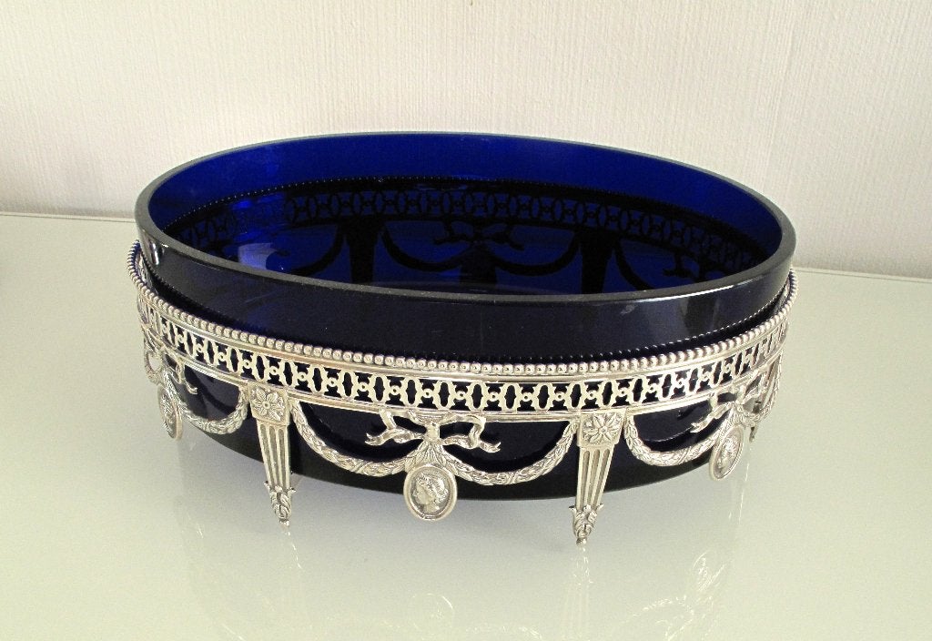 antiek zilver Jardinière anno 1920, Antiek en Kunst, Ophalen of Verzenden, Zilver