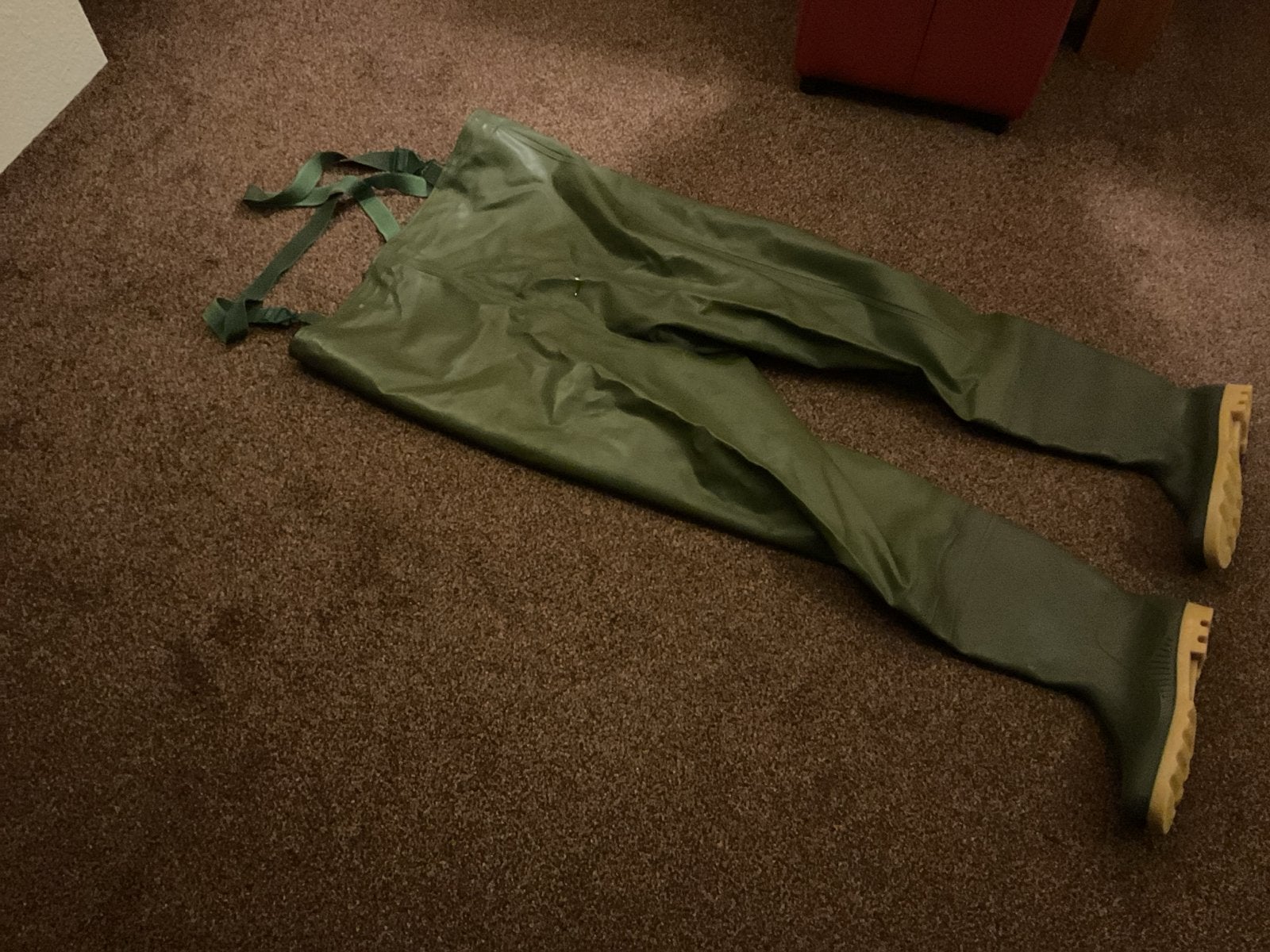 Groene waadbroek met laarzen -  maat 47 i.z.g.st., Ophalen of Verzenden, Nieuw, Kleding