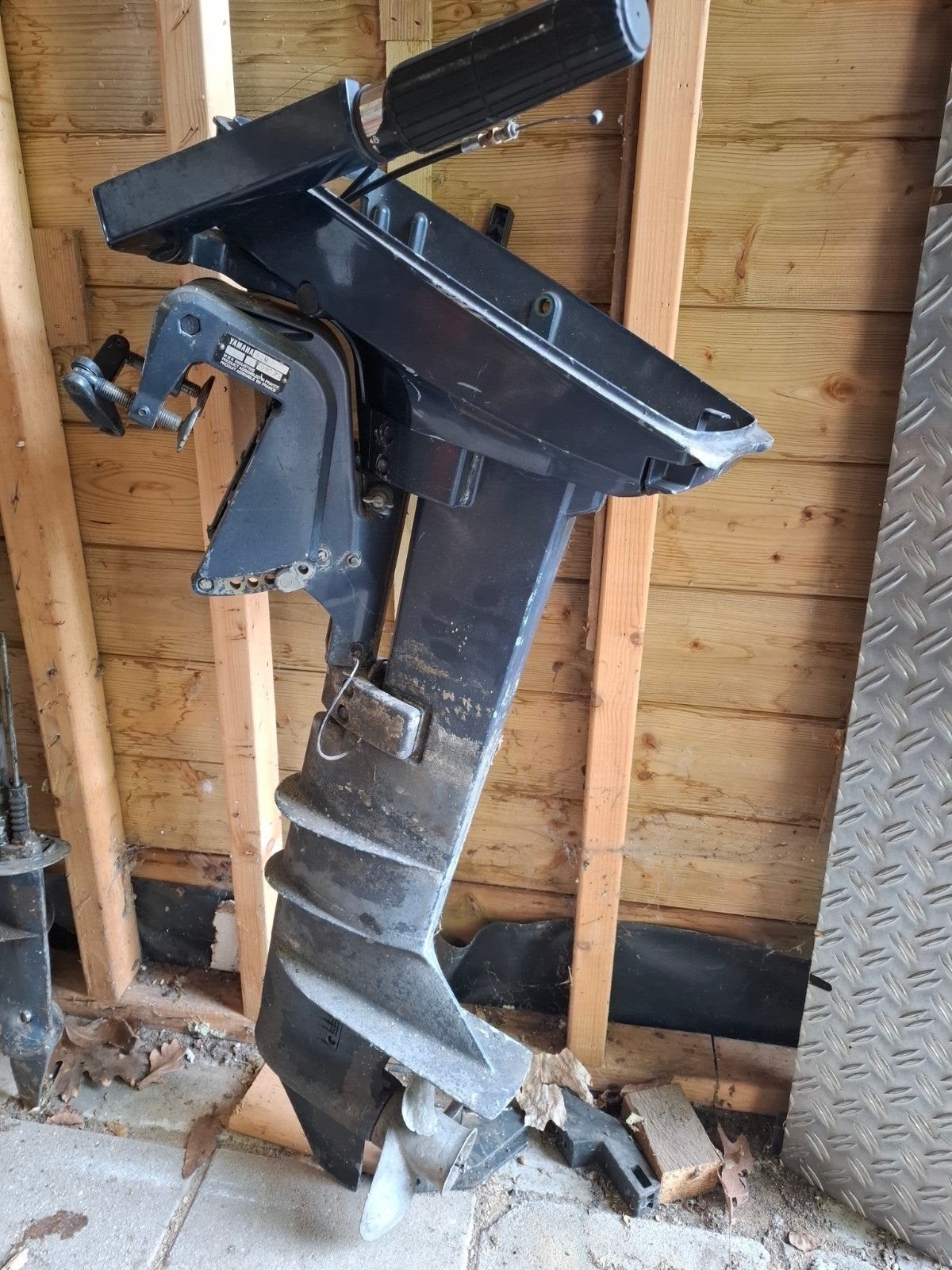 Yamaha 6pk 2takt staartstuk compleet met stuurknuppel tilt, Ophalen, Gebruikt, Motor en Techniek