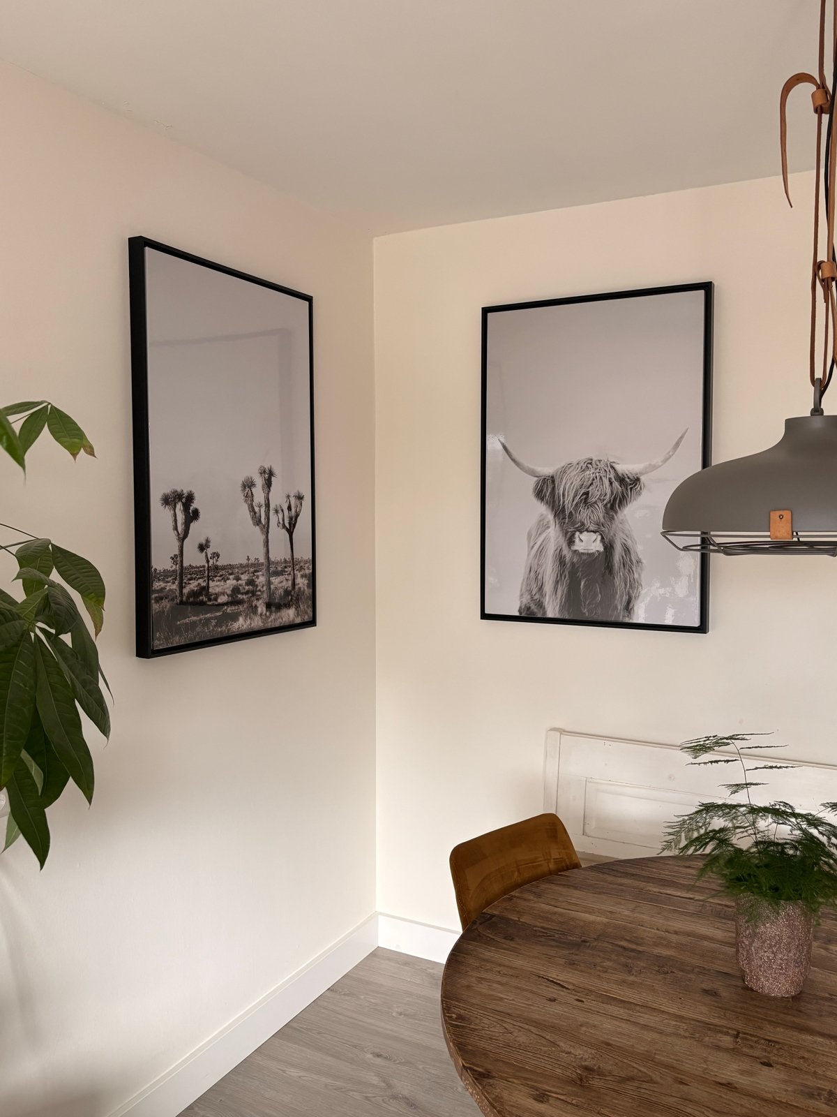 2 stuks Glanzend fotodoek in baklijst - 74,5 x 105 cm, Huis en Inrichting, Gebruikt, Ophalen of Verzenden, 75 tot 100 cm, Foto of Poster