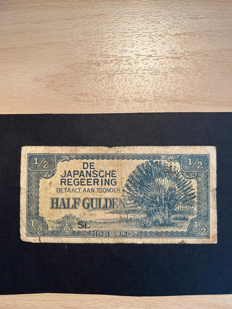 Japansche Regeering Halve Gulden biljet WOII, Ophalen of Verzenden, 1 gulden, Los biljet