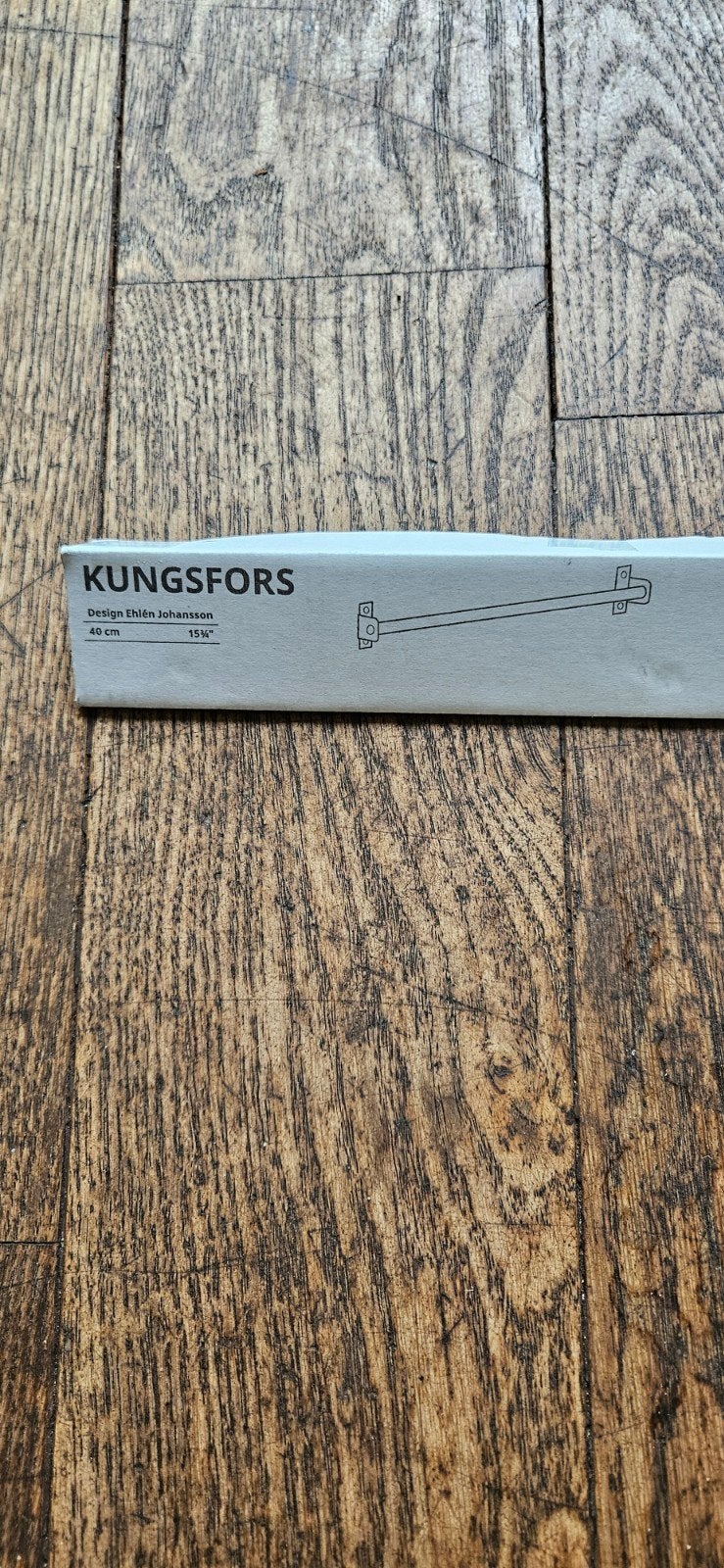 IKEA KUNGSFORS rail 40 cm, roestvrij staal, nieuw in verpakk, Ophalen of Verzenden, Nieuw, Metaal, IKEA