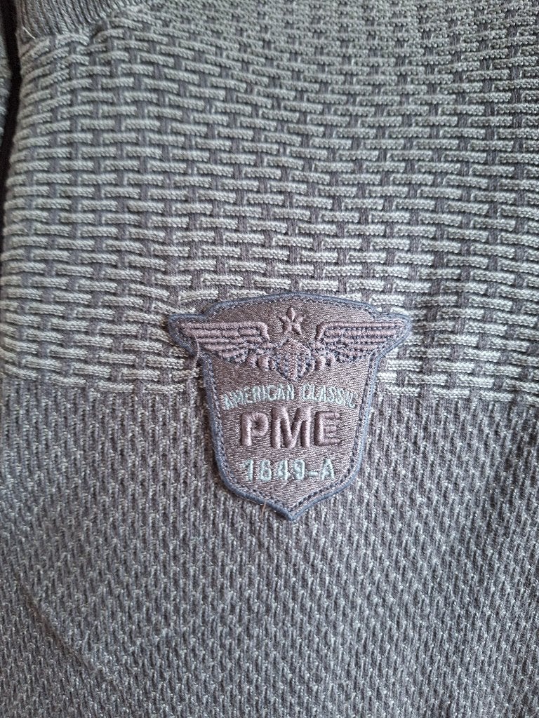 PME Legend Pall mall groene grijze trui L, Kleding | Heren, Truien en Vesten, Maat 52/54 (L), Verzenden, Zo goed als nieuw, Pme Legend