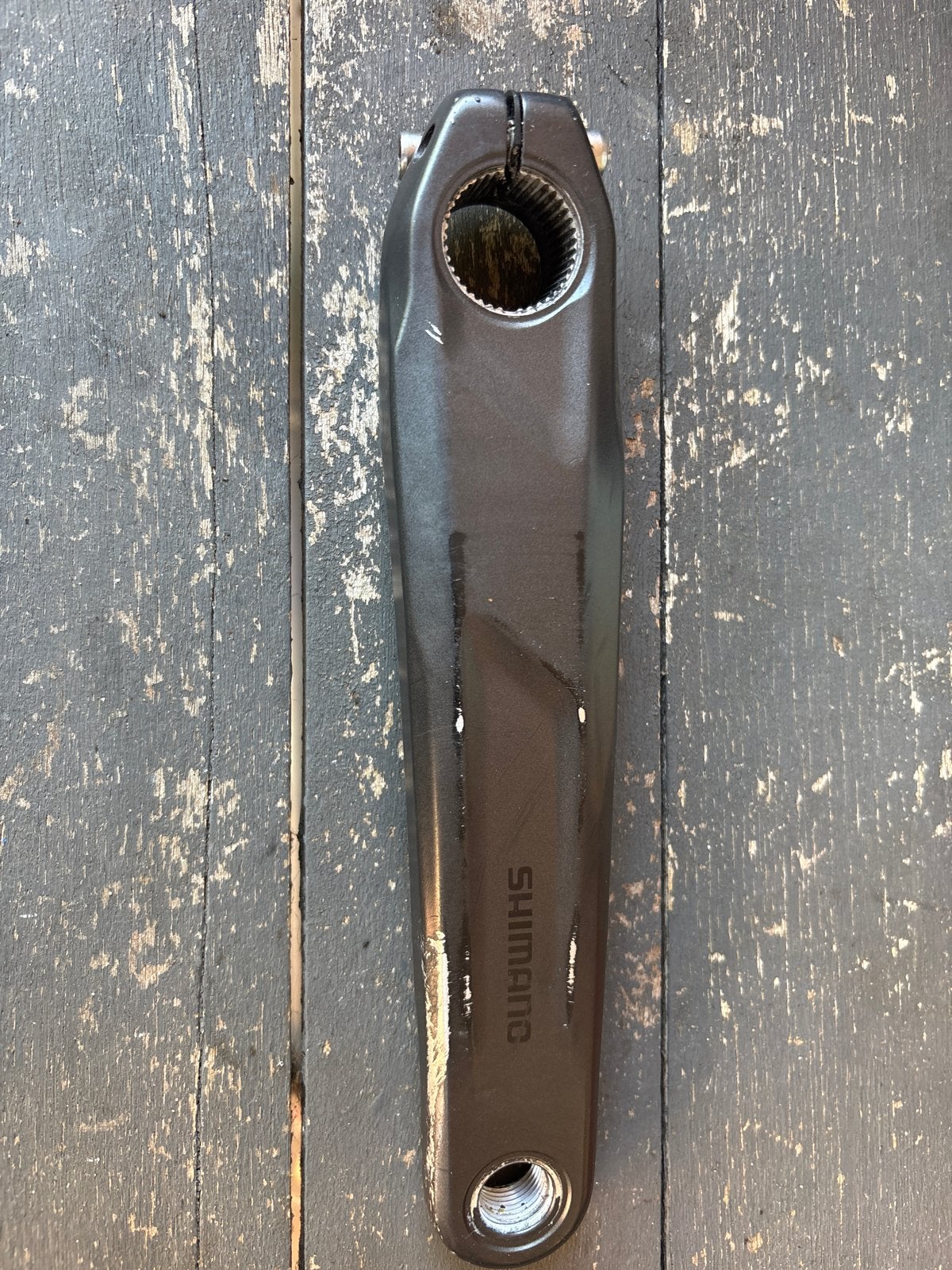 Shimano FC-MT511 Crankarm - 175mm, Fietsen en Brommers, Crankstel of Pedalen, Gebruikt, Ophalen of Verzenden, Aluminium
