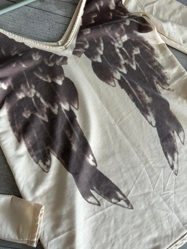 Zanzea , angelwings longsleeve, maat m, Kleding | Dames, Ophalen of Verzenden, Gedragen, Maat 38/40 (M), Beige