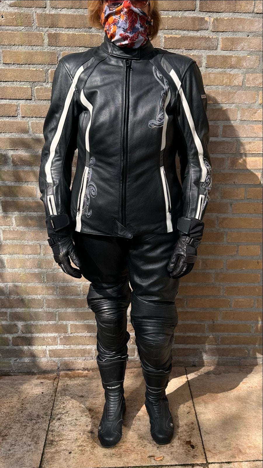 Leren motorpak dames - Jas en Broek, Motoren, Kleding | Motorkleding, Ophalen, Tweedehands, Dames, Combipak