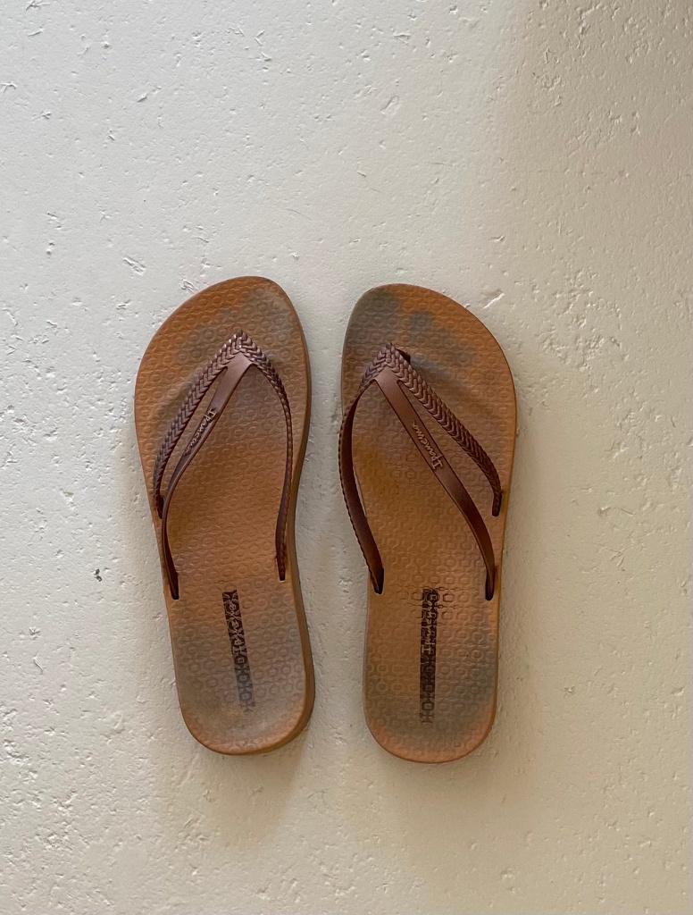 Teenslippers van het merk Ipanema, maat 39, kleur bruin, Slippers, Bruin, Ophalen of Verzenden, Ipanema