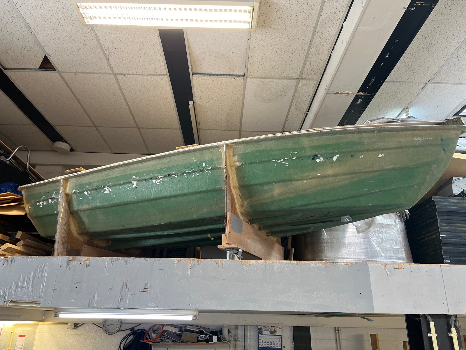 Mal van roeiboot 410x155x55 cm, Ophalen, Gebruikt, Polyester, Overig typen