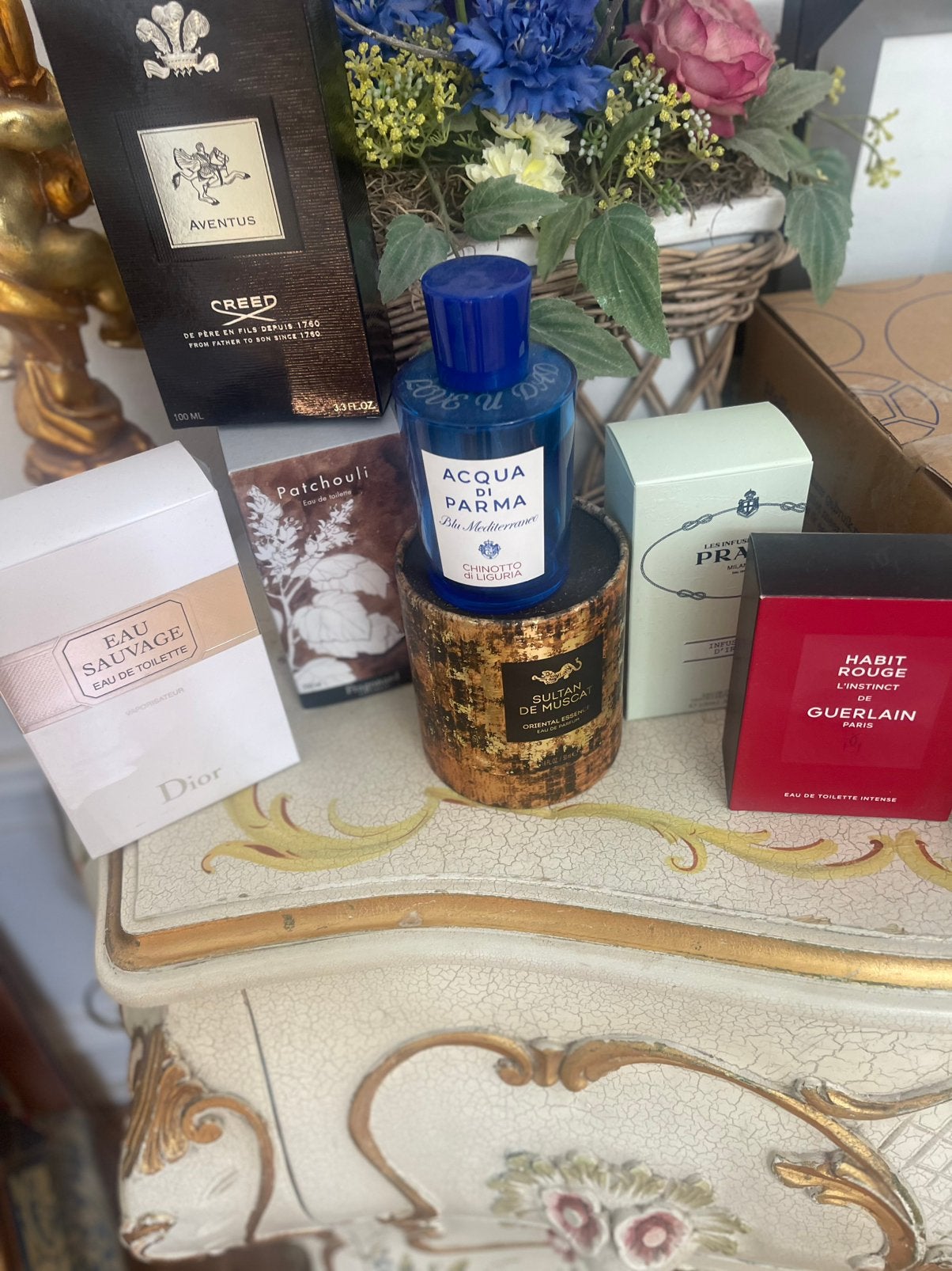 Diverse collectie luxe lege  parfumflessen, Verzamelen, Ophalen of Verzenden, Parfumfles